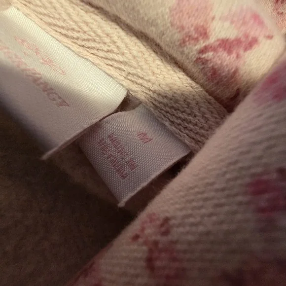 Gap x LoveShackFancy Floral Hoodie Girls MED Pink Cotton Boho Cottagecore - Picture 8 of 9